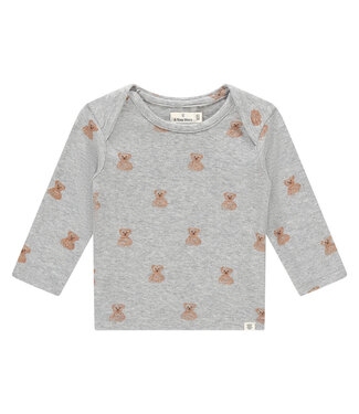 A tiny story baby t-shirt long sleeve light grey melange by A tiny story