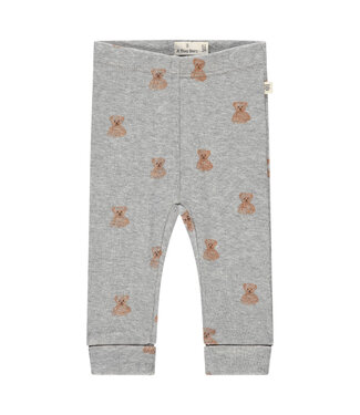 A tiny story baby pants bear light grey melange by A tiny story