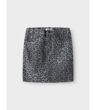 Name it NKFSALLI TWILL HW SKIRT 5422-TD N Night Owl GREY LEOPARD by Name it
