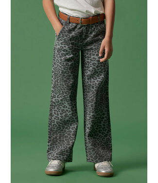 Name it NKFROSE WIDE TWI PANTS 4444-TD NOOS Night Owl GREY LEOPARD by Name it