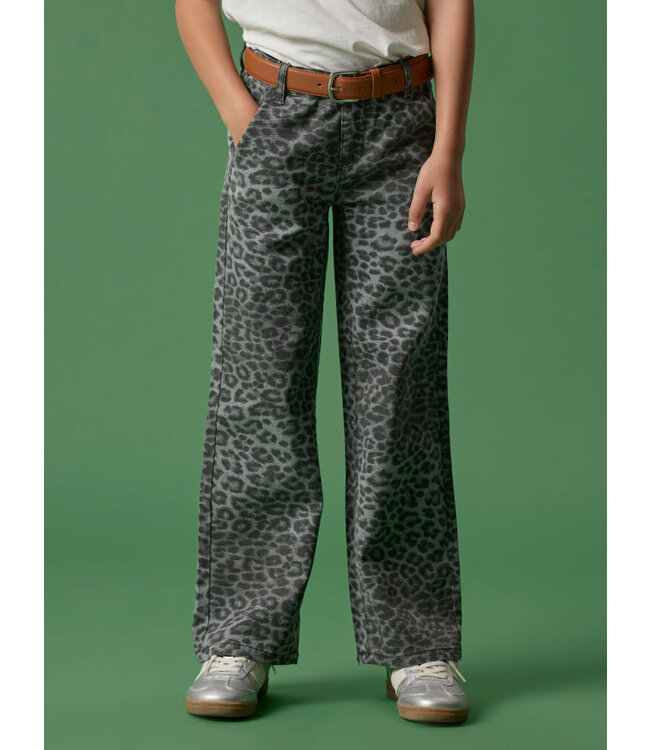 NKFROSE WIDE TWI PANTS 4444-TD NOOS Night Owl GREY LEOPARD by Name it