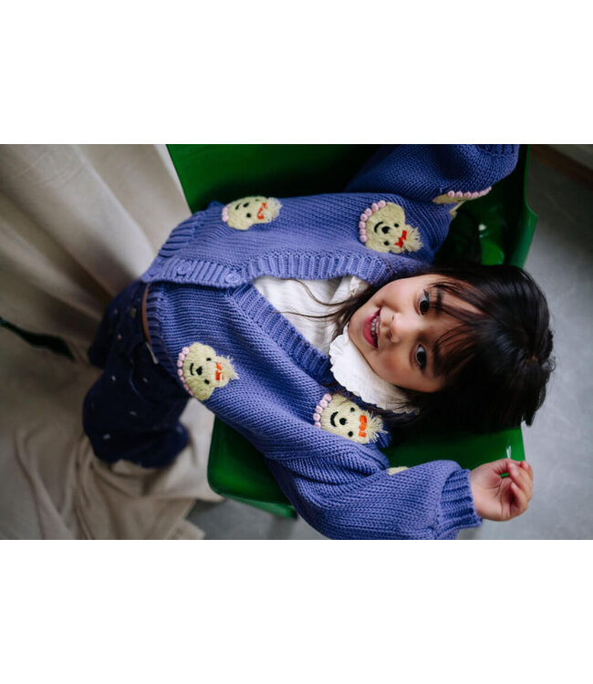 LADY ARABELLA KNITTED CARDIGAN SOFT PURPLE  by Daily Brat