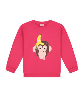 Daily Brat FUNKY KONG SWEATER BRIGHT ROSE  by Daily Brat Daily Brat FUNKY KONG SWEATER BRIGHT ROSE  by Daily Brat