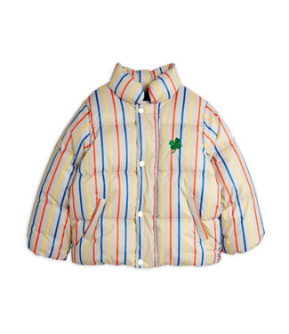 Mini Rodini Clover stripe citypuffer  by Mini Rodini