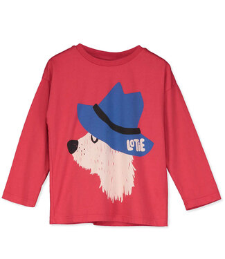 Lötiekids LONG SLEEVE TSHIRT CHILL DOG RED by Lötiekids