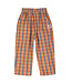 CORDUROY WIDE PANTS TOASTED  CHECKS by Lötiekids