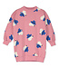 Lötiekids LONG SWEATDRESS ROSE  DOGS ALL OVER by Lötiekids