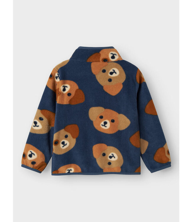 NMMMEEKO FLEECE JACKET AOP2 Vintage Indigo by Name it