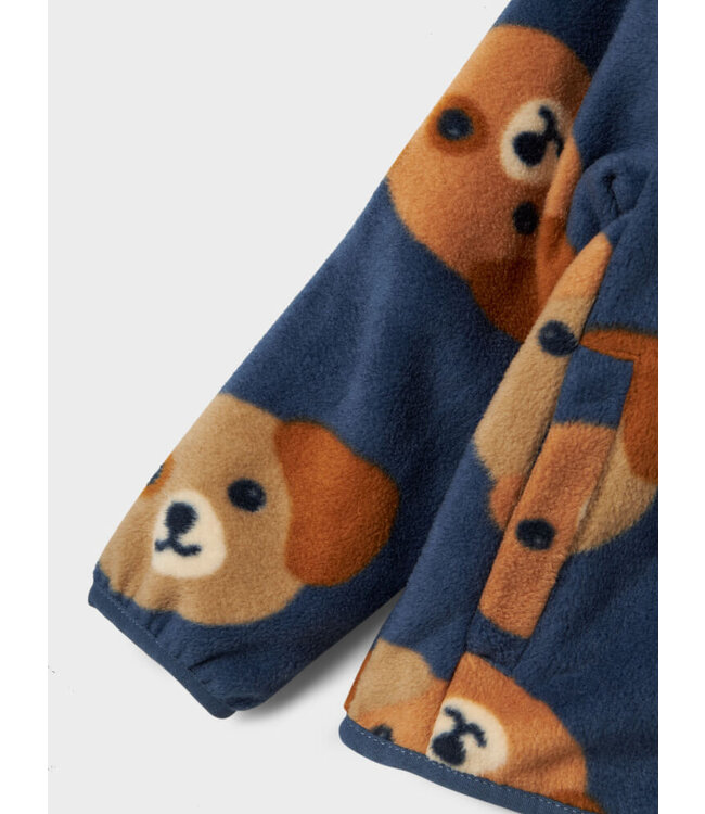 NMMMEEKO FLEECE JACKET AOP2 Vintage Indigo by Name it