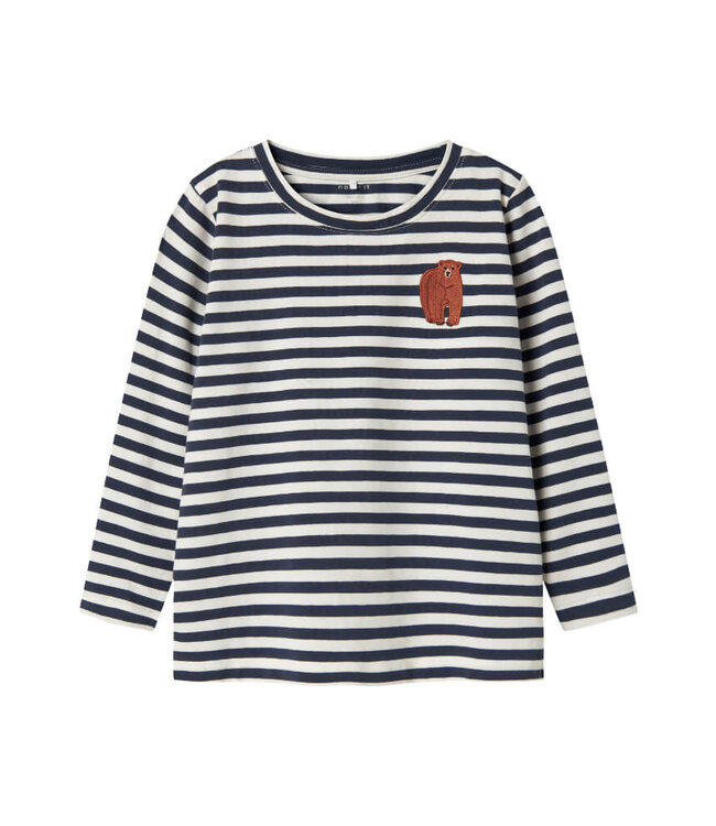 NMMNITU 2P LS TOP PB Mood Indigo W. GREEN BAY by Name it