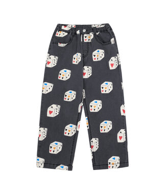 Jelly Mallow Heart Dice Denim Pants by Jelly Mallow
