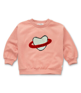 Sproet & Sprout Sweatshirt heart saturn  Peach parfait by Sproet & Sprout Sproet & Sprout Sweatshirt heart saturn  Peach parfait by Sproet & Sprout