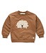 Sproet & Sprout Sweatshirt moustache dog Mocca by Sproet & Sprout