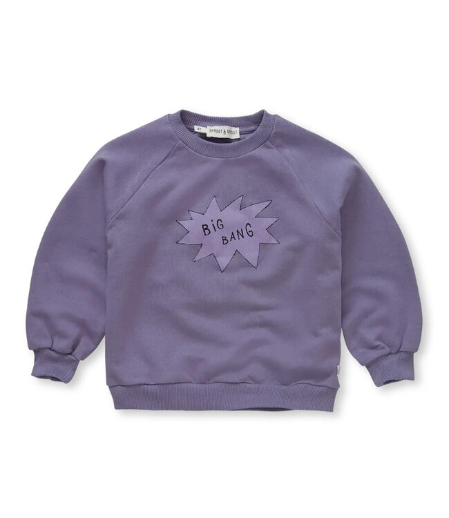 Sweatshirt big bang  Purple night by Sproet & Sprout