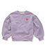 Sweatshirt puff sleeves heart Lavender by Sproet & Sprout