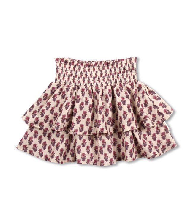 Mini Smock Skirt  Paisley Flower AOP by Petit Blush