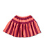 Petit Blush Ruffle Skirt Stripe Peach/Beaujolais by Petit Blush