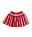 Ruffle Skirt Stripe Peach/Beaujolais by Petit Blush