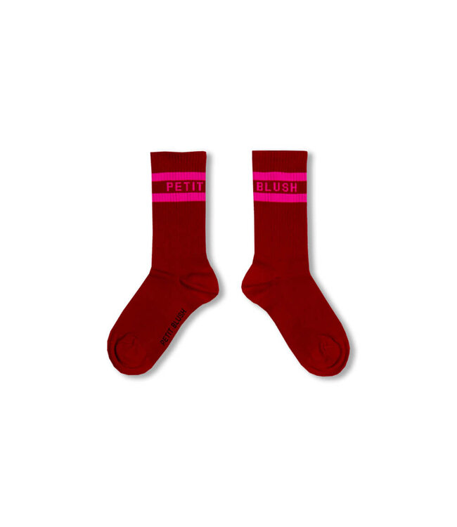 Sport Socks  Red/Pink by Petit Blush