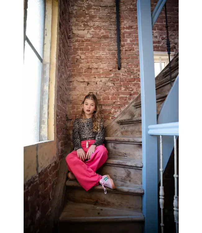 Wide Leg Jogger Fruit Dove by Petit Blush