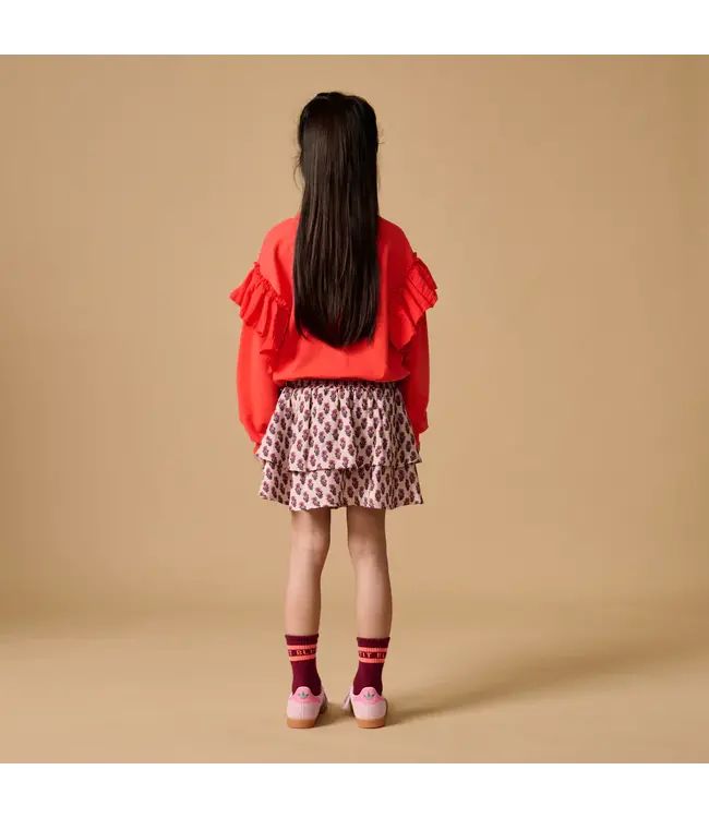 Mini Smock Skirt  Paisley Flower AOP by Petit Blush