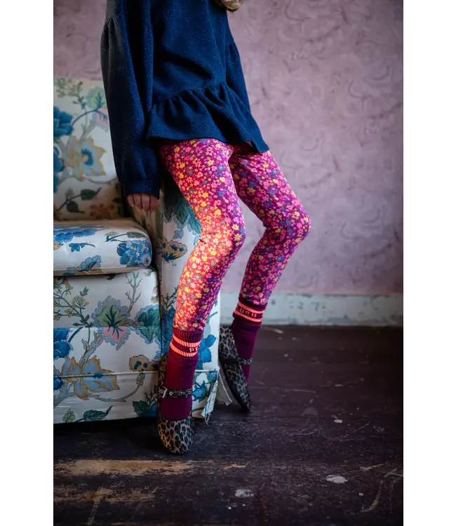 Sport Socks  Bordeaux/Orange by Petit Blush