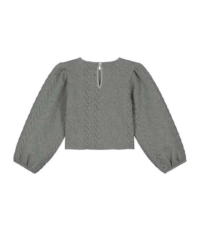 Nena Blouse Grey Melange by Charlie Petite