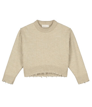 Charlie Petite Joan Sweater Beige Melange by Charlie Petite