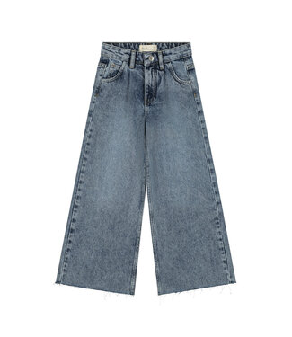 Charlie Petite Nic Wide Leg Jeans North Blue by Charlie Petite