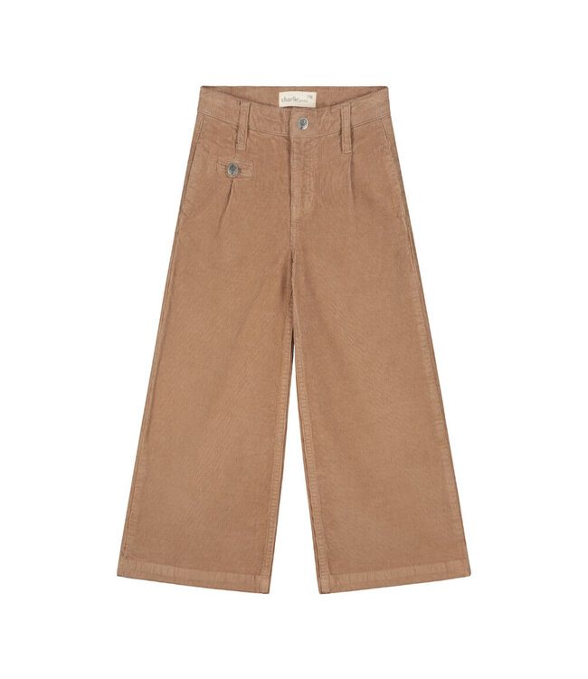 Nadia Flaired Pantalon Light Brown by Charlie Petite