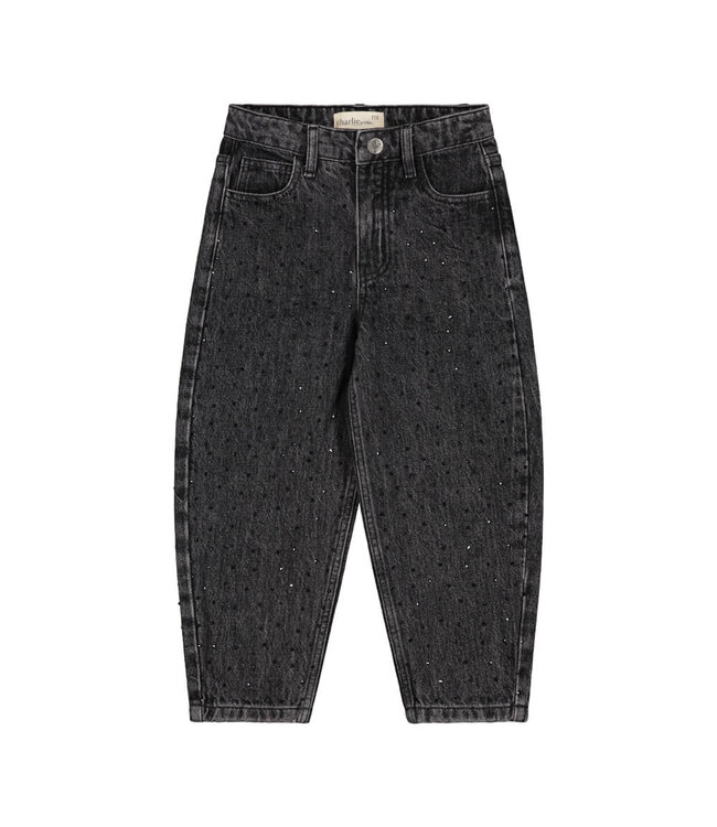 Lou Balloon Jeans Black by Charlie Petite