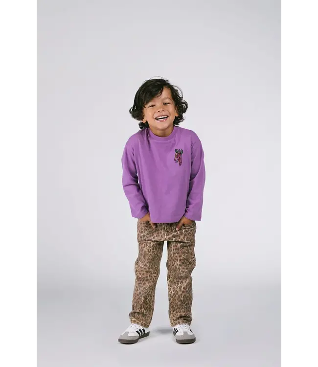 Riley denim broek leopard by The new chapter