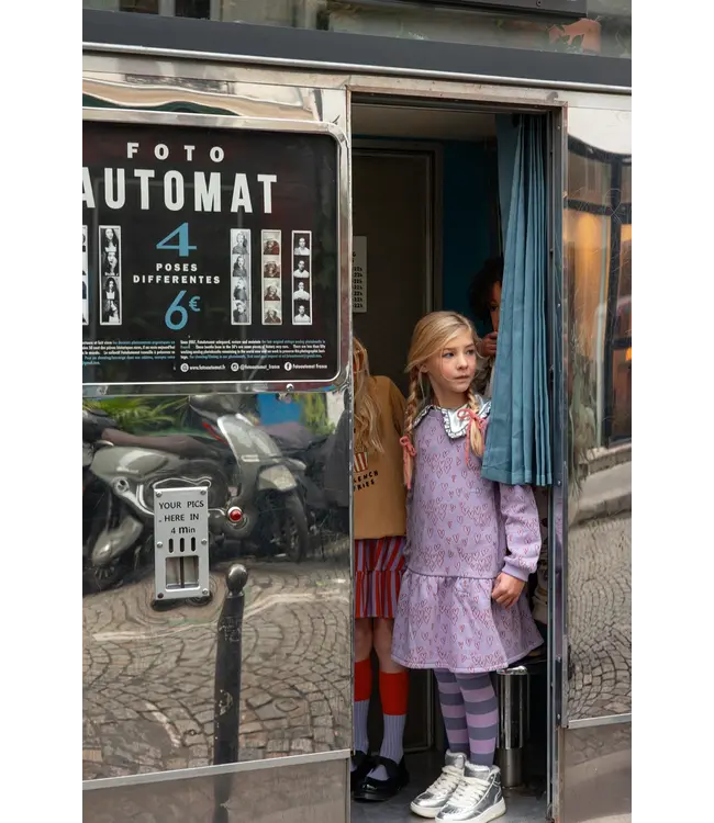 Dress hearts print  Lavender by Sproet & Sprout