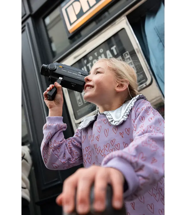 Dress hearts print  Lavender by Sproet & Sprout