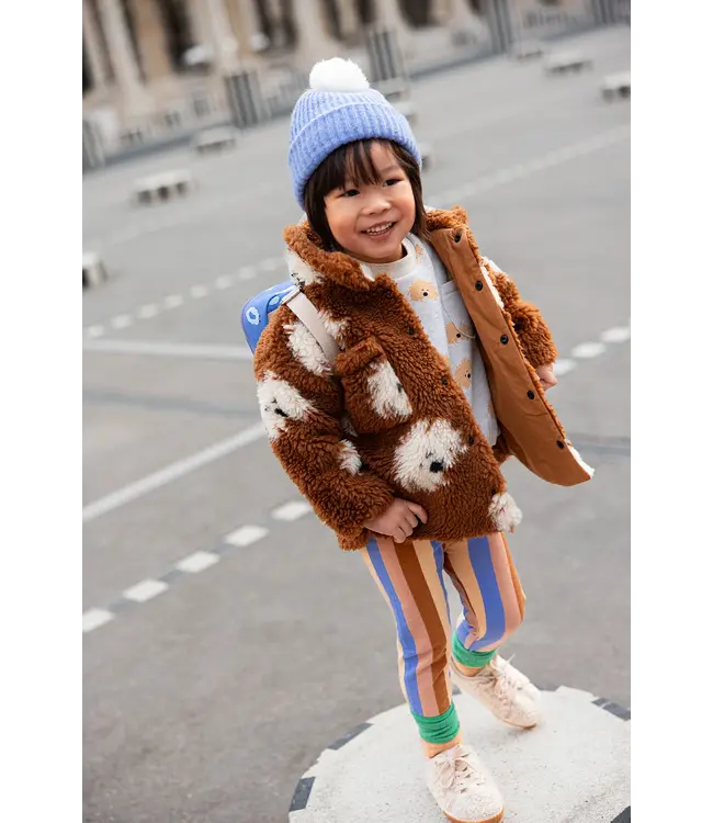 Winter legging multi clr stripe Sand by Sproet & Sprout