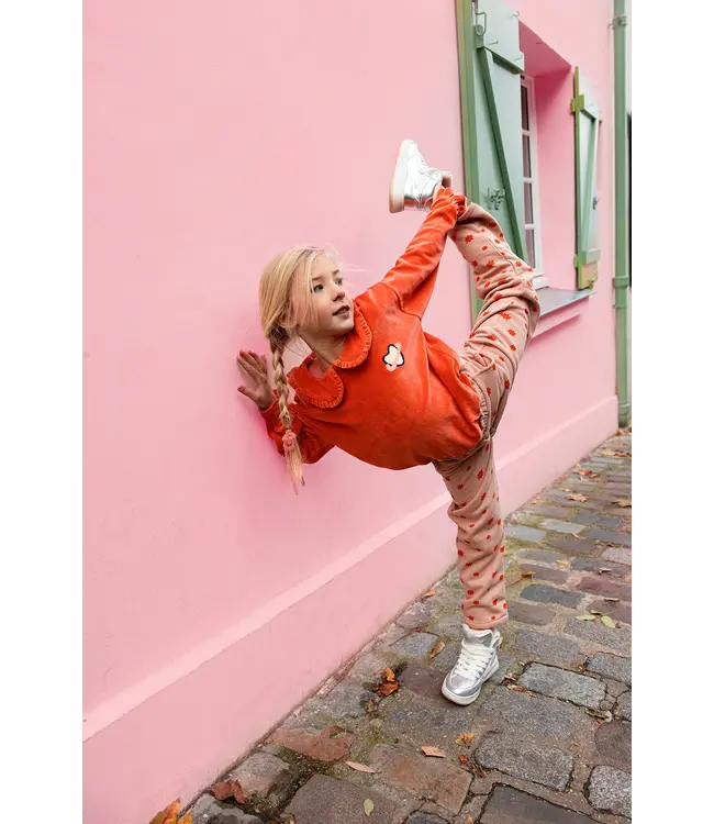 Sweatshirt velvet ruffle collar Grenadine by Sproet & Sprout