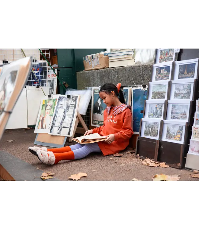 Tights colourblock lavender by Sproet & Sprout