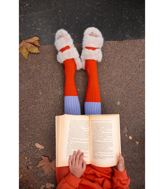 Tights colourblock lavender by Sproet & Sprout