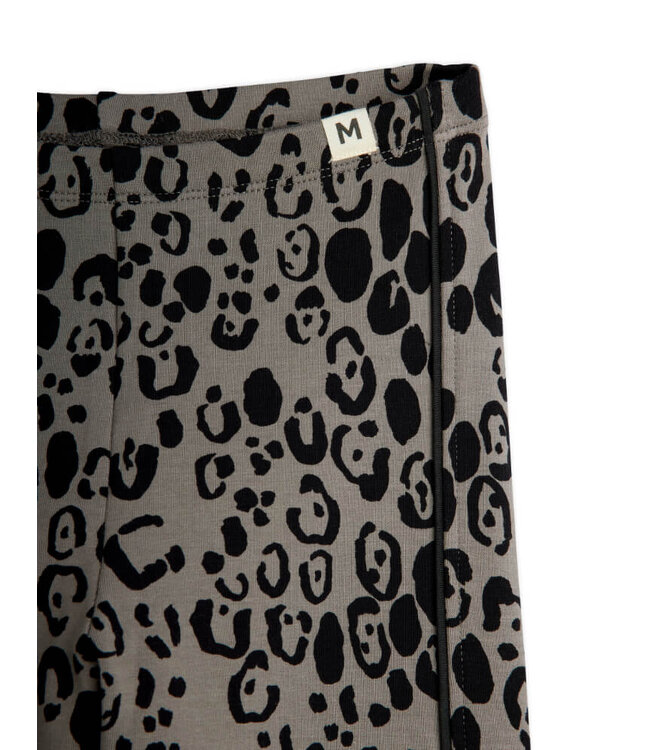 Leopard aop brushed jersey leggings  by Mini Rodini