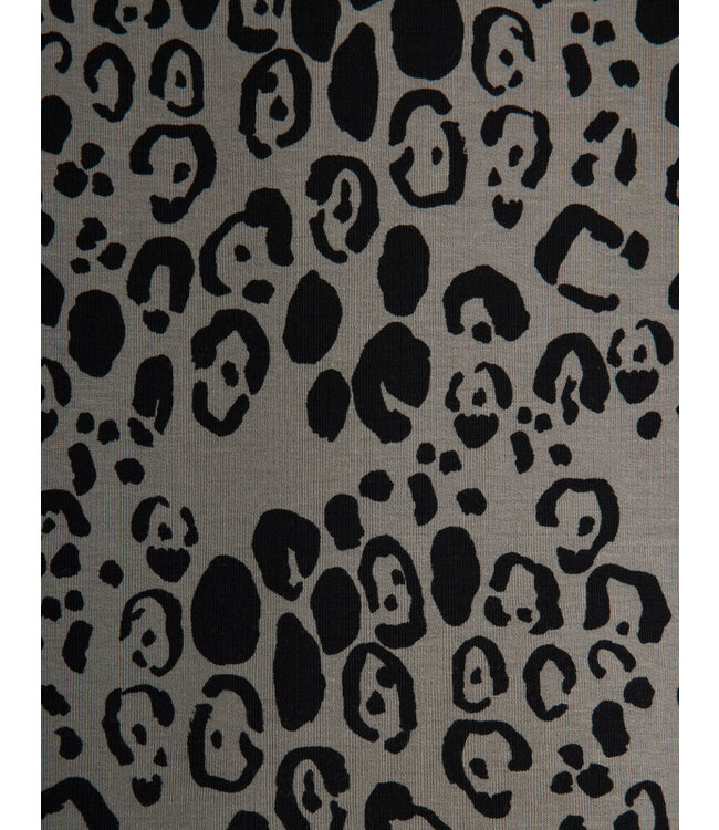 Leopard aop brushed jersey ls dress  by Mini Rodini