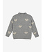 Knitted Sweater Heart Medium Grey Melange by Daily7