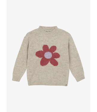 Daily7 Knitted Sweater Flower Pale Mauve by Daily7