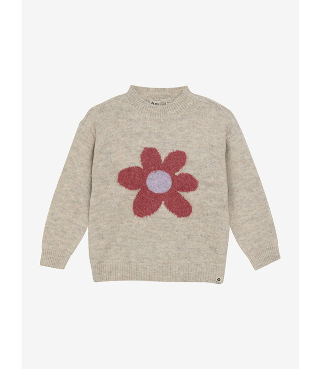 Knitted Sweater Flower Pale Mauve by Daily7