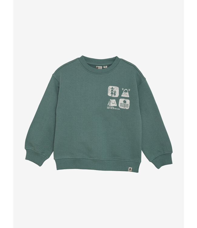 Oversized Sweater Artwork Blue Spruce by Daily7