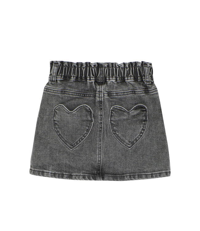 Denim Skirt Dark Grey Denim by Daily7