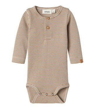 Lil' Atelier NBMOHIO LS SLIM BODY LIL Turtledove SEPIA TINT by Lil' Atelier