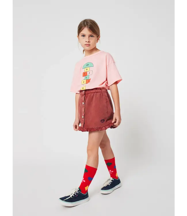 Tic Tac Toe ruffled skirt  by Bobo Choses