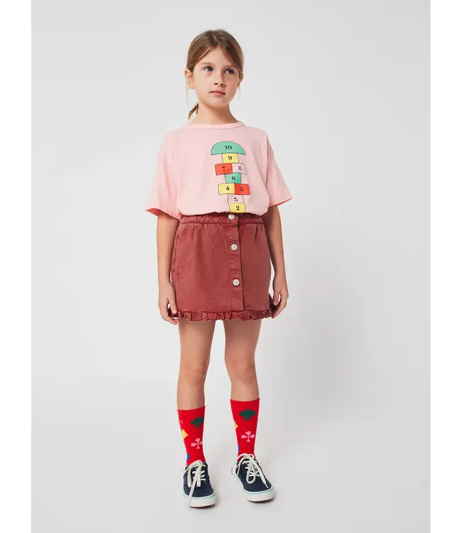 Tic Tac Toe ruffled skirt  by Bobo Choses