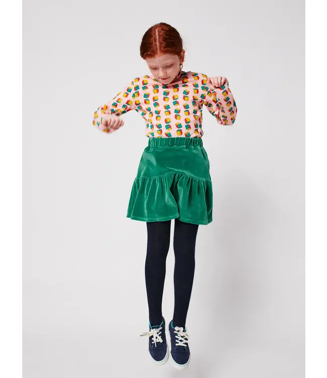 Clover velvet skirt  by Bobo Choses