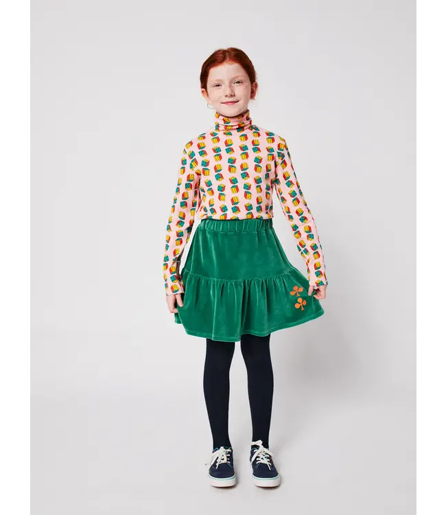 Clover velvet skirt  by Bobo Choses